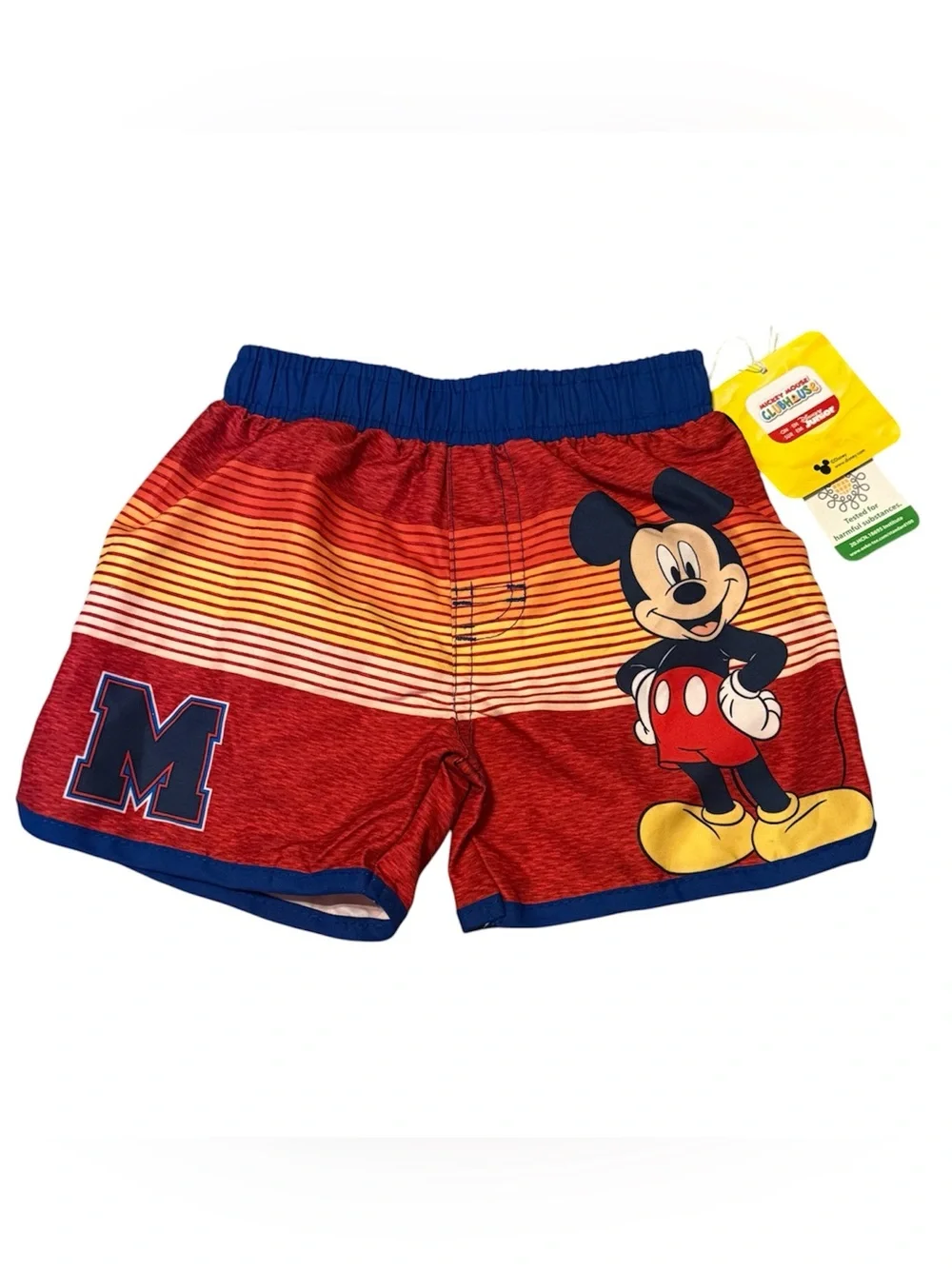 Mickey Mouse Baby Swim Trunks 12M NWT Disney Clubhouse UPF 50 Swim Shorts